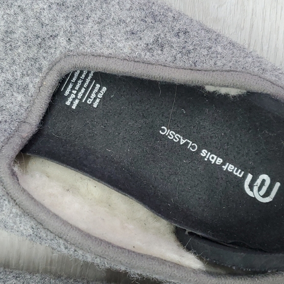 Mahabis 100%wool Women Grey Classic Slipper sz 39 US 8 - Picture 11 of 11